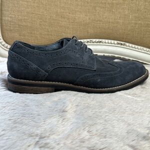 Bruno Marc | Blue-Gray Suede Wingtips Men’s 11